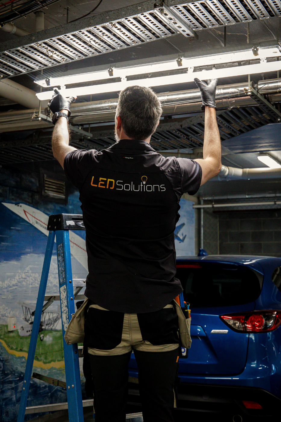 Commercial carpark LED lighting